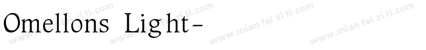 Omellons Light字体转换